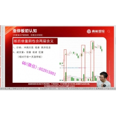 吴文程 强势股暴涨密码游资分时看盘起涨点抓首板 股票实战培训视频课程